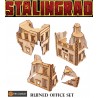 STALINGRAD RUINED OFFICE BUILDINGS SET! 28mm WWII Terrain TTCOMBAT