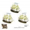 BLACK SEAS Royal Navy 3rd Rates of Renown Set  WARLORD GAMES