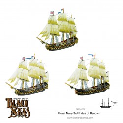 BLACK SEAS Royal Navy 3rd Rates of Renown Set  WARLORD GAMES