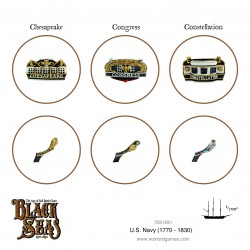 BLACK SEAS U.S. Navy Fleet (1770 - 1830) Set WARLORD GAMES