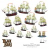 BLACK SEAS Spanish Navy Fleet (1770 - 1830) Set WARLORD GAMES