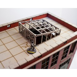 Dyer Logistics (Factory Building) 28mm Prepainted Terrain WWII BLACK SITE STUDIOS