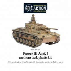 German PzKpfw IIIm Medium Tank WWII 28mm 1/56th (no box) WARLORD GAMES