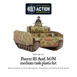 German PzKpfw IIIm Medium Tank WWII 28mm 1/56th (no box) WARLORD GAMES