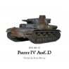 German PzKpfw IV D Medium Tank Resin WWII 28mm 1/56th (no box) WARLORD