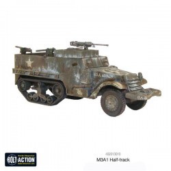 U.S. M3A1 Half-track WWII 28mm 1/56th (no box) WARLORD GAMES