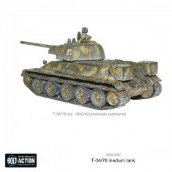 Russian T34/76 Medium tank (41,42 or 43) WWII 28mm 1/56th (no box) WARLORD GAMES