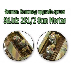 German 251/2 Halftrack 8cm Mortar Upgrade Sprue 28mm WWII WARLORD GAMES