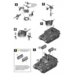 U.S. or British M3 or M3A1 "Stuart" Light tank WWII 28mm 1/56th (no box) WARLORD GAMES