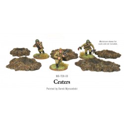 Shell holes and craters crater 28mm Terrain scale WWII BOLT ACTION WARLORD GAMES