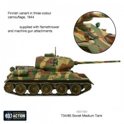 Russian T34/85 Medium tank WWII 28mm 1/56th (no box) WARLORD GAMES