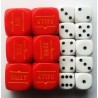 RED ORDER DICE & D6s SET BOLT ACTION (16) WWII WARLORD GAMES