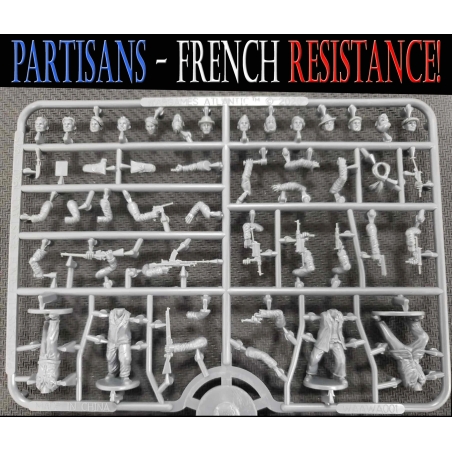 Partisans - French Resistance Sprue (4) 28mm Ancients WARGAMES ATLANTIC