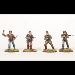 Partisans - French Resistance Sprue (4) 28mm Ancients WARGAMES ATLANTIC