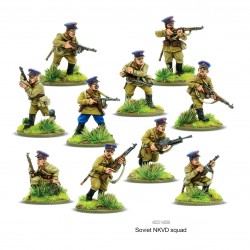 Russian Soviet NKVD squad (10) 28mm WWII WARLORD GAMES