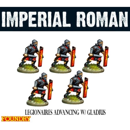 Imperial Roman Legionaries Advancing w/Gladius 28mm Ancients FOUNDRY