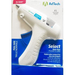 Select Hot Glue Gun Full Size Hi-Temp + glue sticks ADTECH