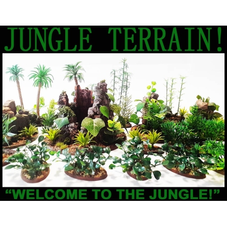 JUNGLE SET 2 - ANCIENT TREE TRUNKS! - JUNGLE TERRAIN! FRONTLINE GAMES