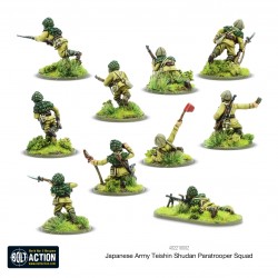 Imperial Japanese Teishin Shudan Paratrooper Squad 28mm WWII WARLORD GAMES