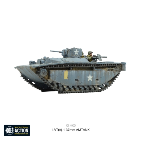 American U.S. / Allied Marines LVT(A)-1 37mm AMTANK  28mm WWII WARLORD GAMES