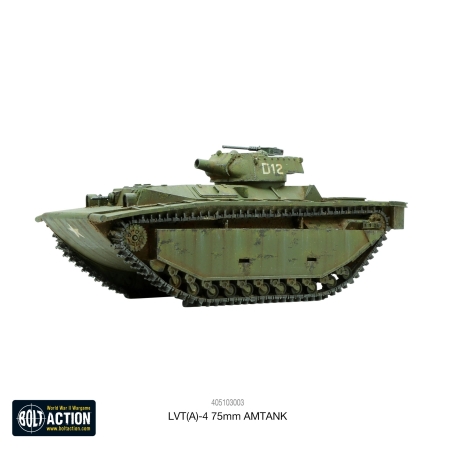 American U.S. / Allied Marines LVT(A)-4 75mm AMTANK 28mm WWII WARLORD GAMES