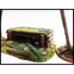 Log Bunker 28mm WWII Jungle or Eastern Front Terrain FRONTLINE GAMES