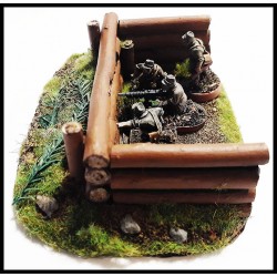 Log Bunker 28mm WWII Jungle or Eastern Front Terrain FRONTLINE GAMES