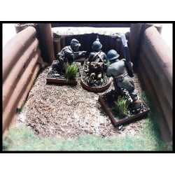 Machine Gun Log Bunker 28mm WWII Jungle or Eastern Front Terrain WARLORD GAMES