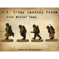 US American D-Day 60mm Mortar Team 28mm WWII TRENCHWORX