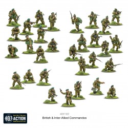 British & Inter-Allied Commandos Boxed set 28mm WWII WARLORD GAMES