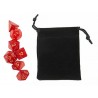 Polyhedral Dice Set w/ Personal Dice bag 11 FRONTLINE GAMES