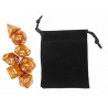 Polyhedral Dice Set w/ Personal Dice bag 13 FRONTLINE GAMES