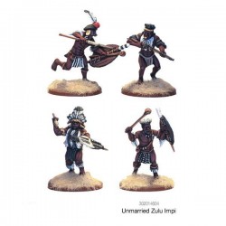 Unmarried Zulus Sprue - Anglo-Zulu War WARLORD GAMES