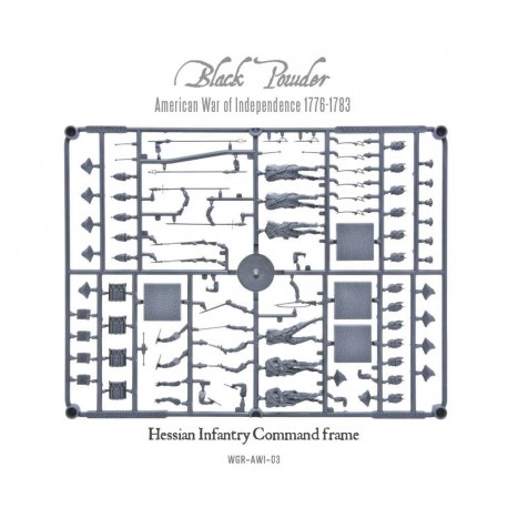 AWI Hessian Infantry Command Sprue American War of Independence WARLORD GAMES