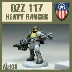 Ozz 117 Heavy Ranger Allied Hero from Operation SEELOWE 28mm Dust Tactics FANTASY FLIGHT