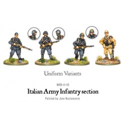 Italian Infantry Section (Sun hats or Helmets) 28mm WWII WARLORD GAMES