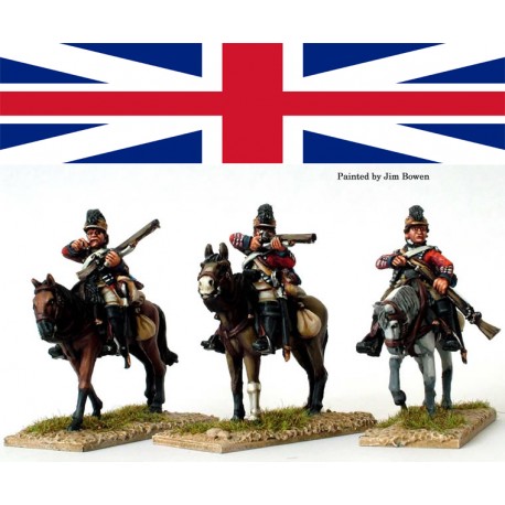 British 16th Light Dragoons skirmishing w/carbines American War of Independence PERRY MINIATURES