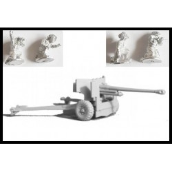 British 6pdr Anti-Tank gun w/crew 28mm WWII WESTWIND