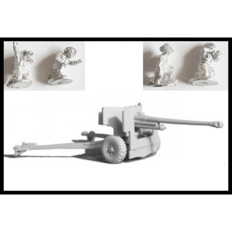 British 6pdr Anti-Tank gun w/crew 28mm WWII WESTWIND