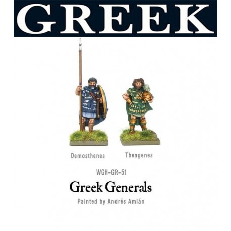 Greek Generals Demosthenes and Theagenes 28mm Ancient Greek WARLORD GAMES