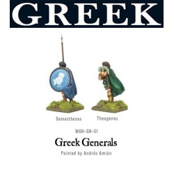 Greek Generals Demosthenes and Theagenes 28mm Ancient Greek WARLORD GAMES