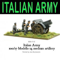 Italian Army 100/17 Modello 14 medium artillery 28mm WWII WARLORD GAMES