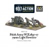 Polish Army 75mm light artillery 28mm WWII WARLORD GAMES