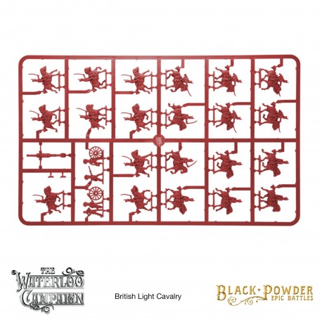 Waterloo - British Light Cavalry Sprue - Black Powder Epic Battles - Waterloo - WARLORD GAMES