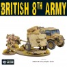 British 8th Army 25 pounder Light Artillery, Quad & Limber 28mm WWII WARLORD GAMES