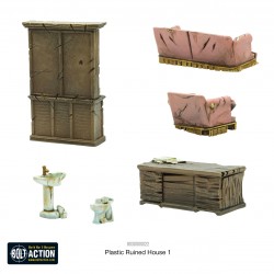 28mm Furniture - Ruined House Set 1 WARLORD GAMES