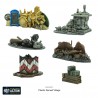 Ruined Village Bag 28mm WWII Terrain MANTIC WARLORD GAMES