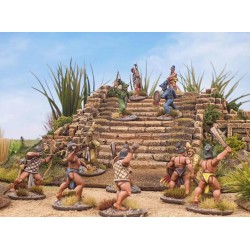 Aztec Warriors  box set (30) 28mm WARGAMES ATLANTIC