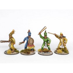 Aztec Warriors  Sprue (6) 28mm WARGAMES ATLANTIC