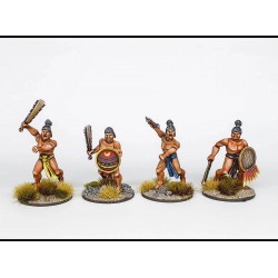 Aztec Warriors  Sprue (6) 28mm WARGAMES ATLANTIC